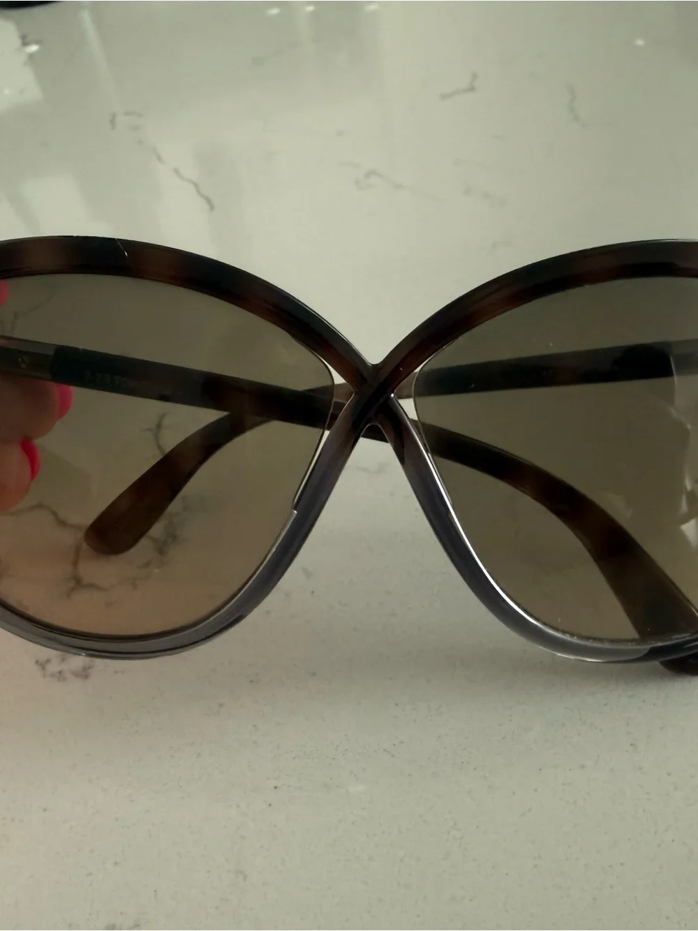 Tom Ford Women's Brown Tortoiseshell Frame Sunglasses